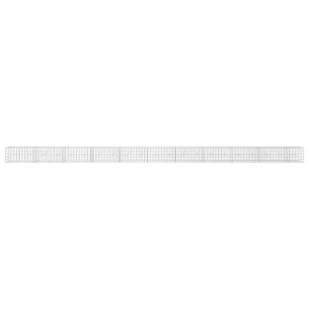 vidaXL Gabion z drutu 3,5 mm i siatką 10x10 cm 1050x20x50 cm
