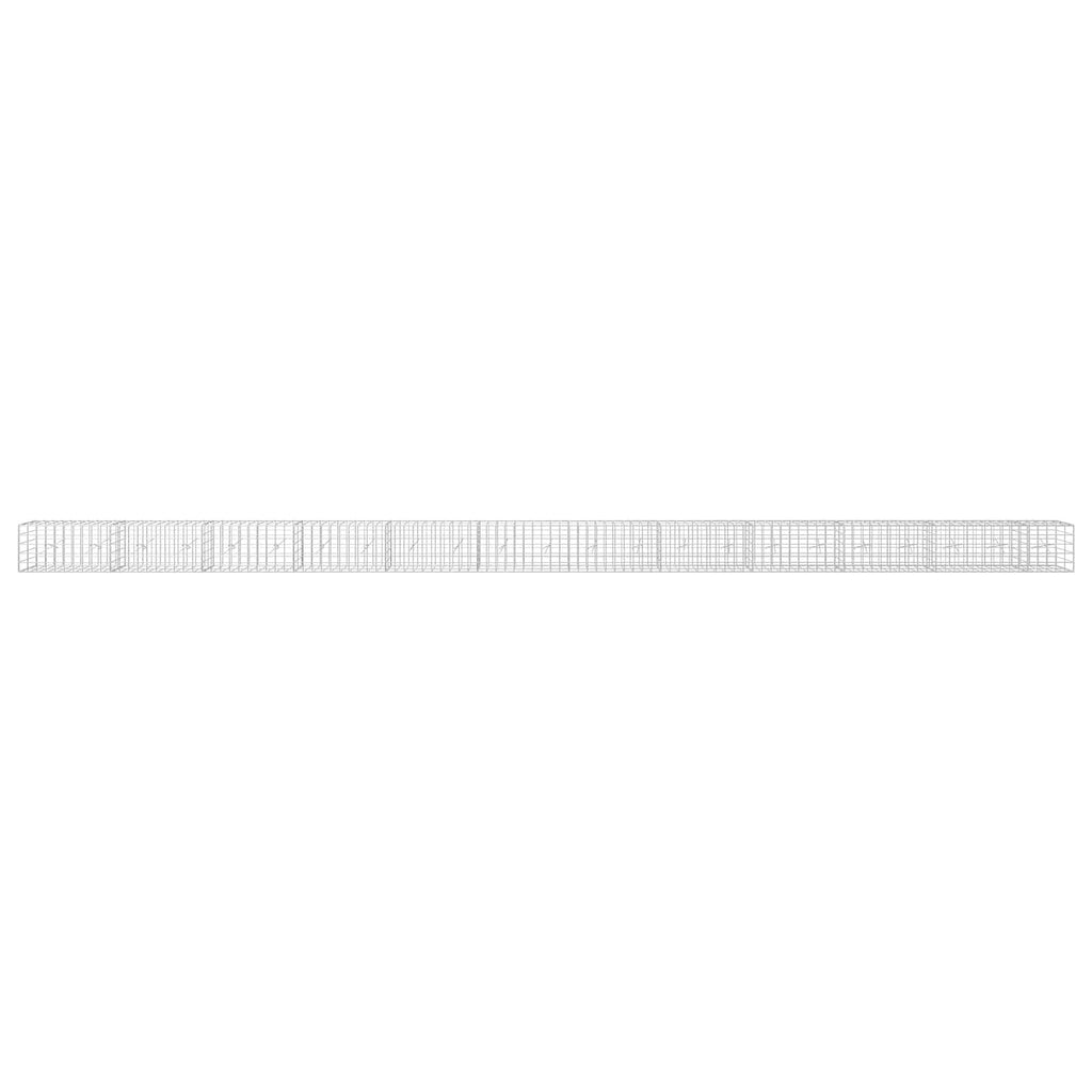 vidaXL Gabion z drutu 3,5 mm i siatką 10x10 cm 1150x20x50 cm