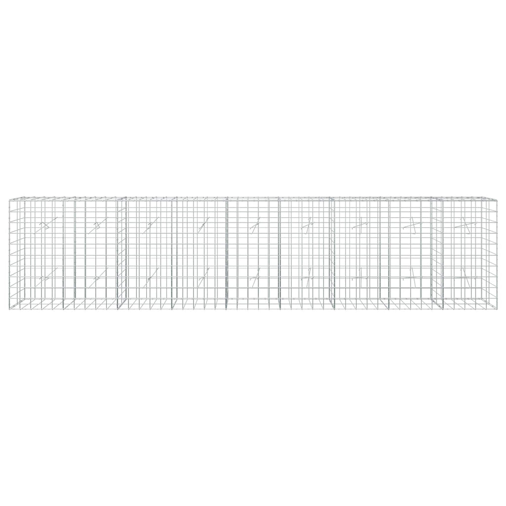 vidaXL Gabion z drutu 3,5 mm i siatką 10x10 cm 450x20x100 cm