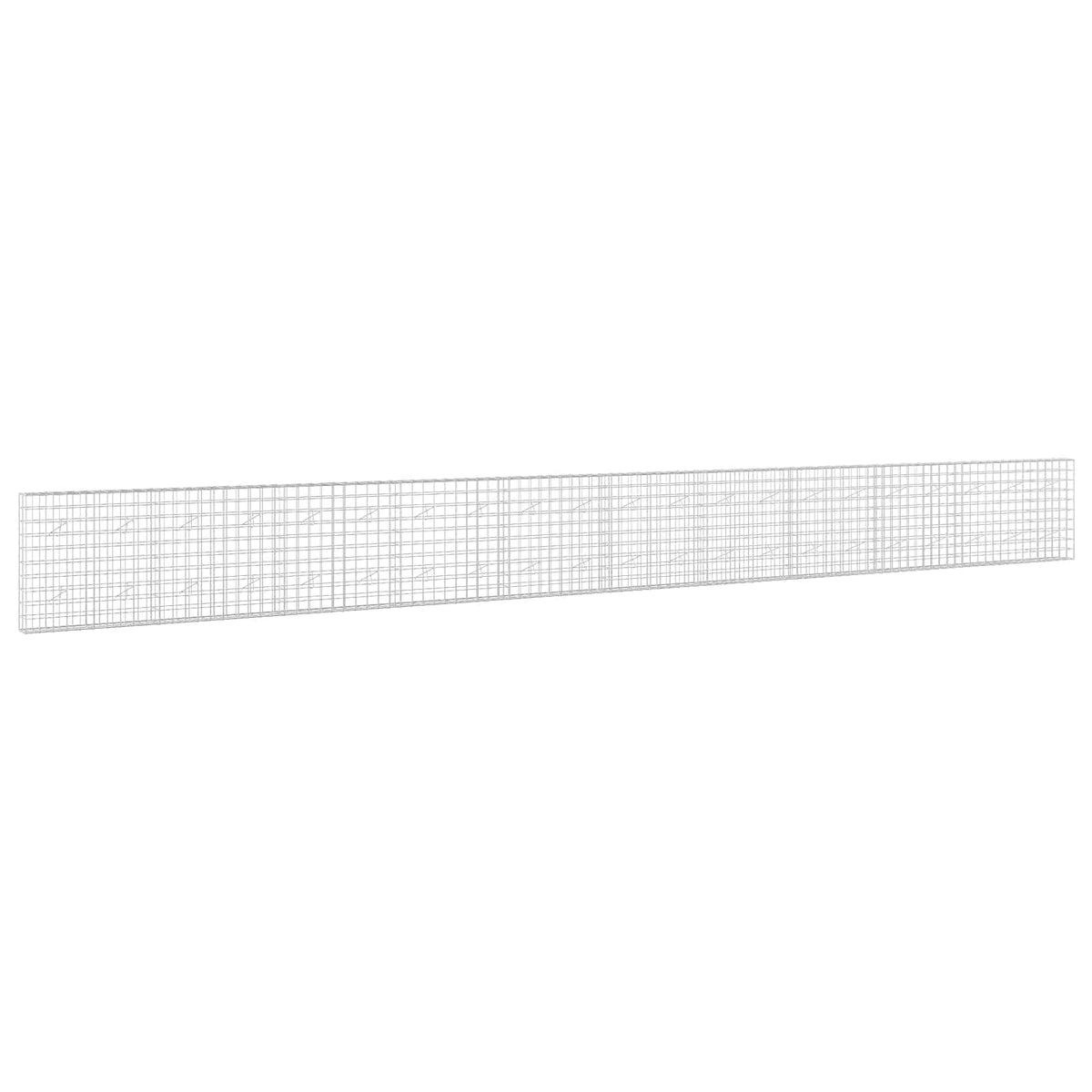 vidaXL Gabion z drutu 3,5 mm i siatką 10x10 cm 1050x20x100 cm