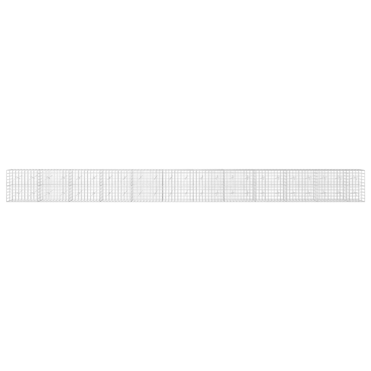 vidaXL Gabion z drutu 3,5 mm i siatką 10x10 cm 1150x20x100 cm