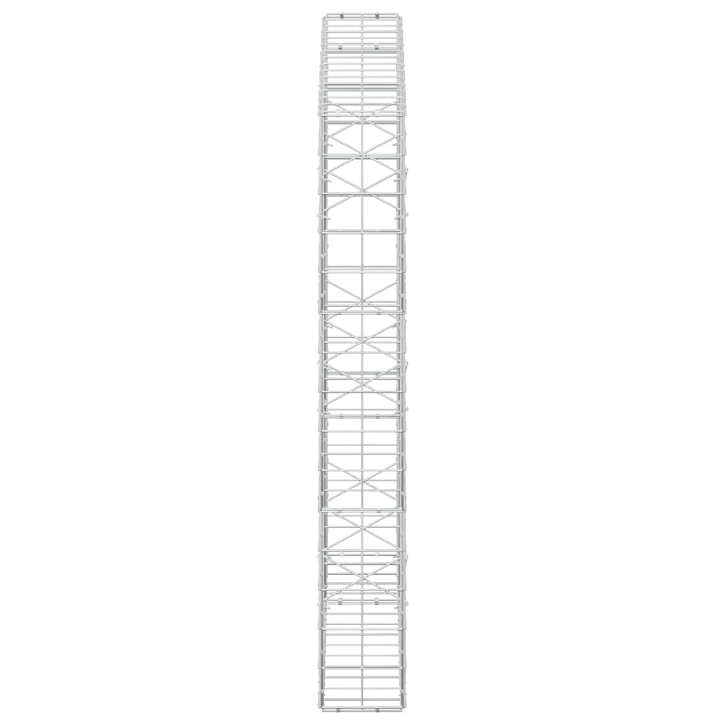 vidaXL Gabion z drutu 3,5 mm i siatką 10x10 cm 150x20x150 cm