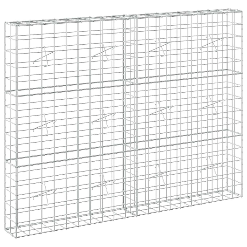 vidaXL Gabion z drutu 3,5 mm i siatką 10x10 cm 200x20x150 cm