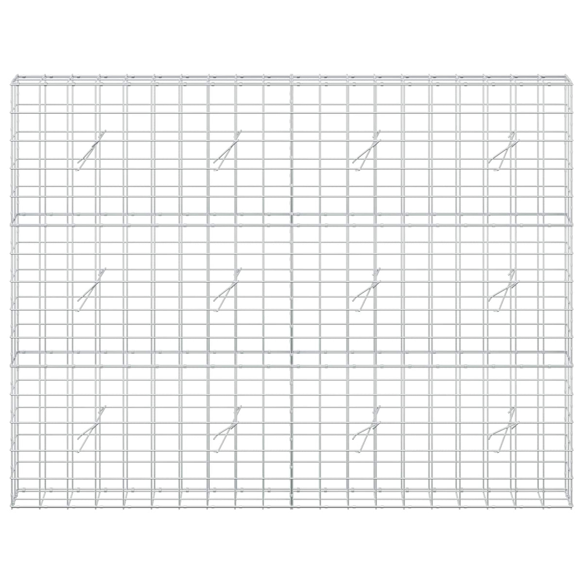 vidaXL Gabion z drutu 3,5 mm i siatką 10x10 cm 200x20x150 cm