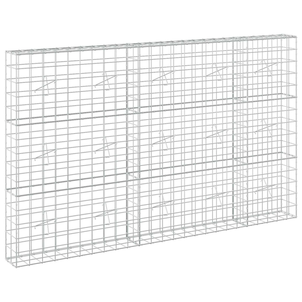 vidaXL Gabion z drutu 3,5 mm i siatką 10x10 cm 250x20x150 cm