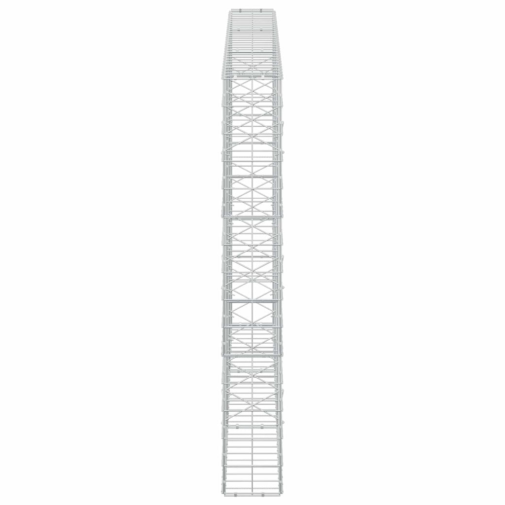 vidaXL Gabion z drutu 3,5 mm i siatką 10x10 cm 300x20x150 cm