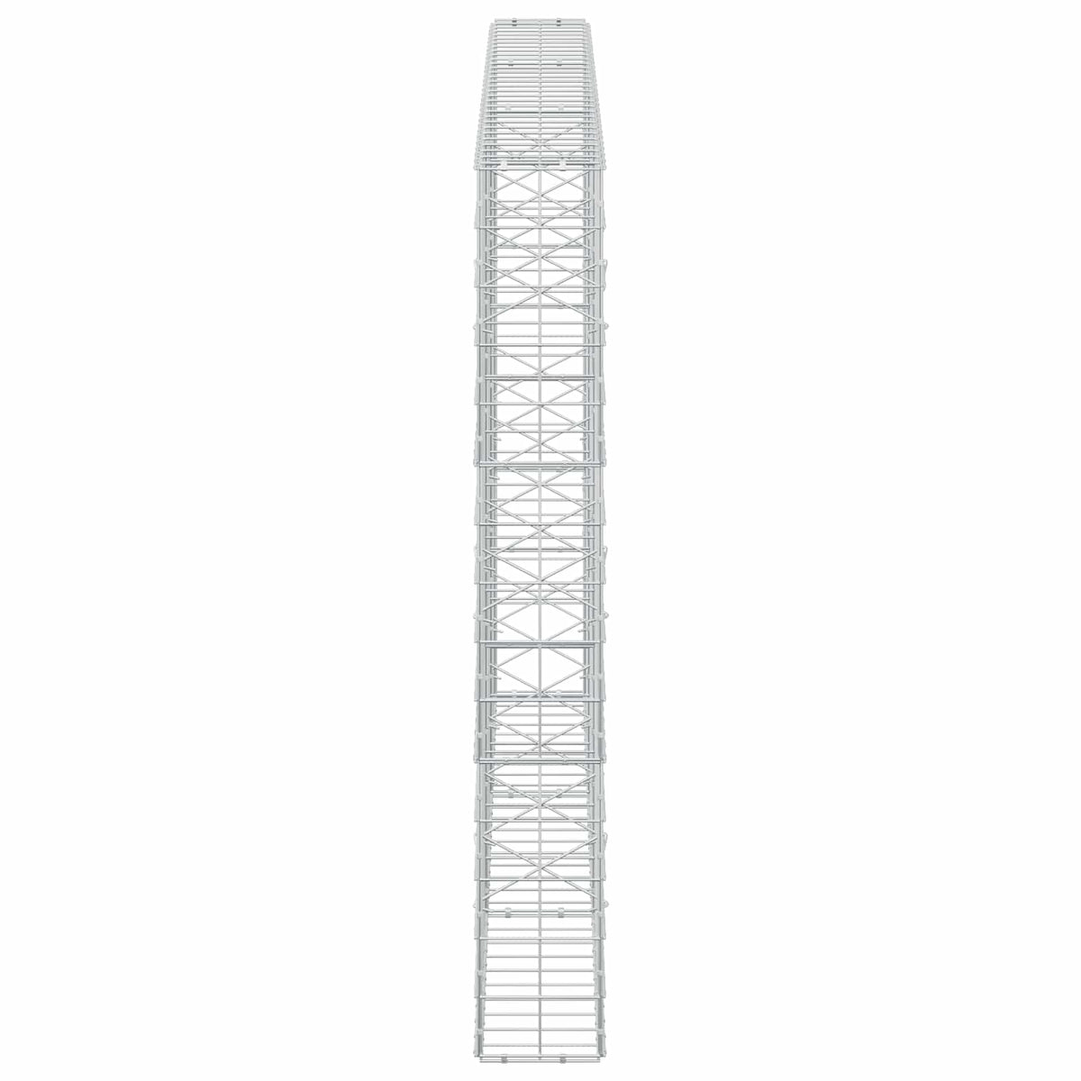 vidaXL Gabion z drutu 3,5 mm i siatką 10x10 cm 300x20x150 cm