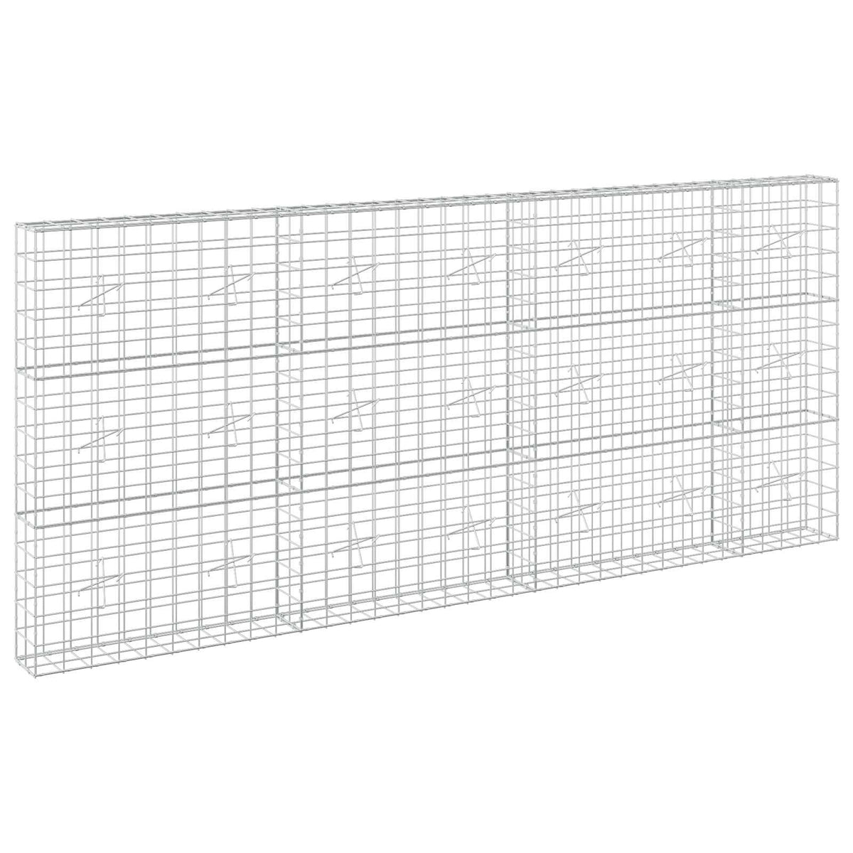 vidaXL Gabion z drutu 3,5 mm i siatką 10x10 cm 350x20x150 cm