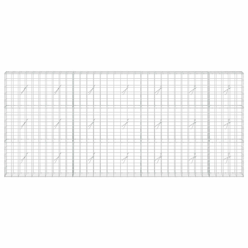 vidaXL Gabion z drutu 3,5 mm i siatką 10x10 cm 350x20x150 cm