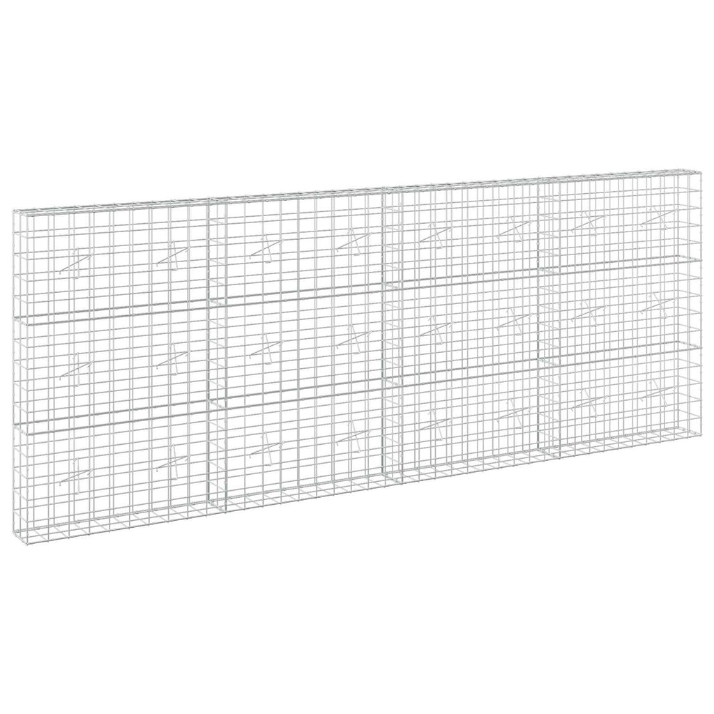 vidaXL Gabion z drutu 3,5 mm i siatką 10x10 cm 400x20x150 cm