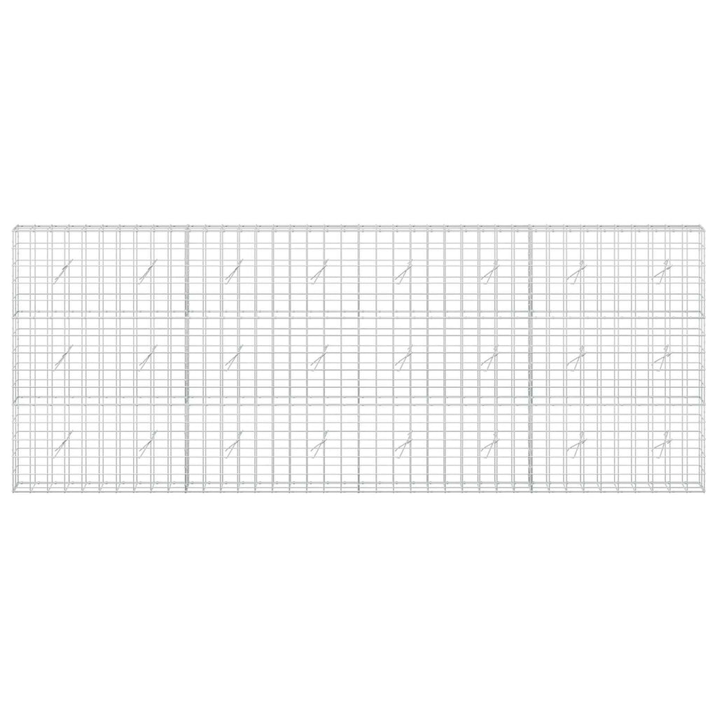 vidaXL Gabion z drutu 3,5 mm i siatką 10x10 cm 400x20x150 cm