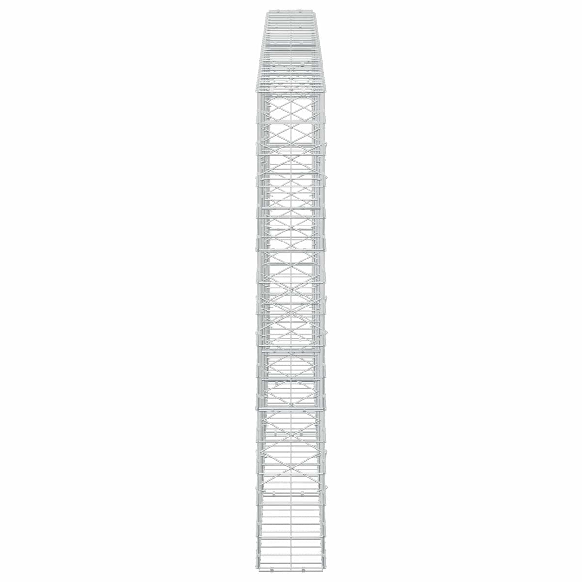 vidaXL Gabion z drutu 3,5 mm i siatką 10x10 cm 400x20x150 cm