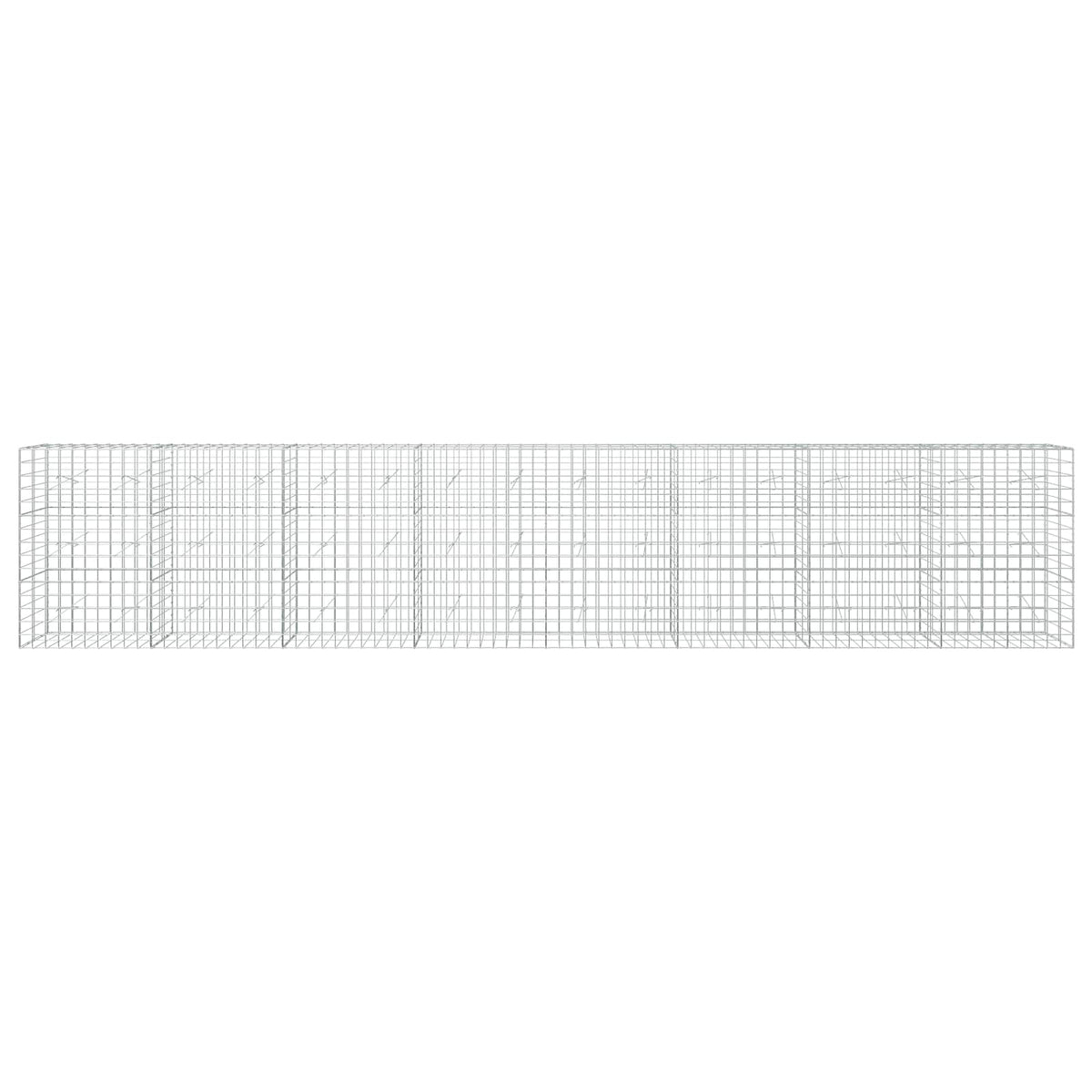 vidaXL Gabion z drutu 3,5 mm i siatką 10x10 cm 800x20x150 cm
