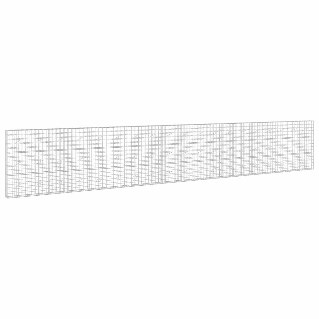 vidaXL Gabion z drutu 3,5 mm i siatką 10x10 cm 950x20x150 cm