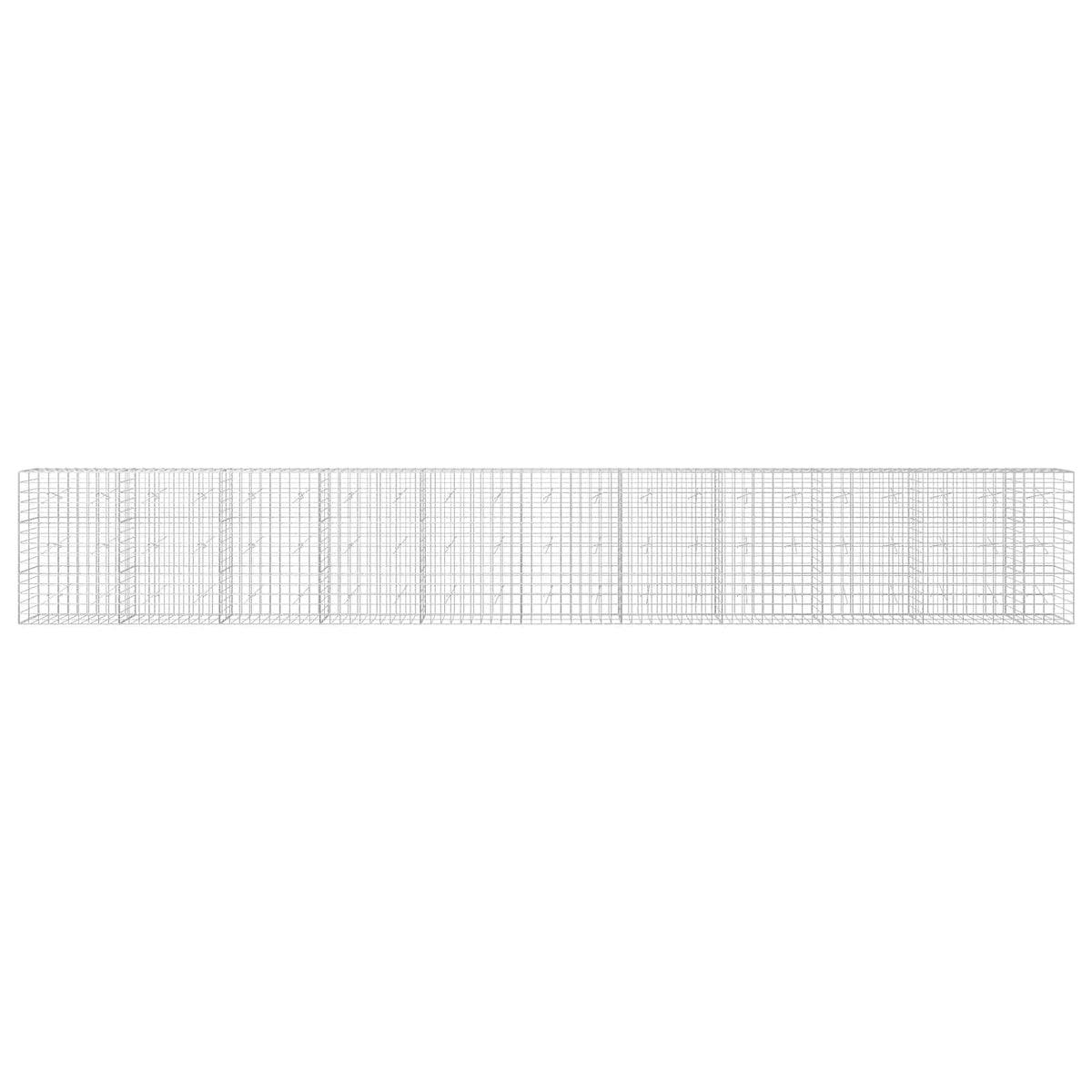 vidaXL Gabion z drutu 3,5 mm i siatką 10x10 cm 1050x20x150 cm