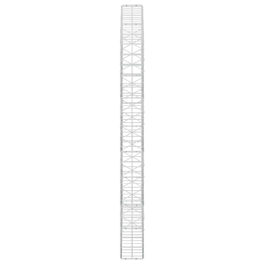 vidaXL Gabion z drutu 3,5 mm i siatką 10x10 cm 200x20x200 cm
