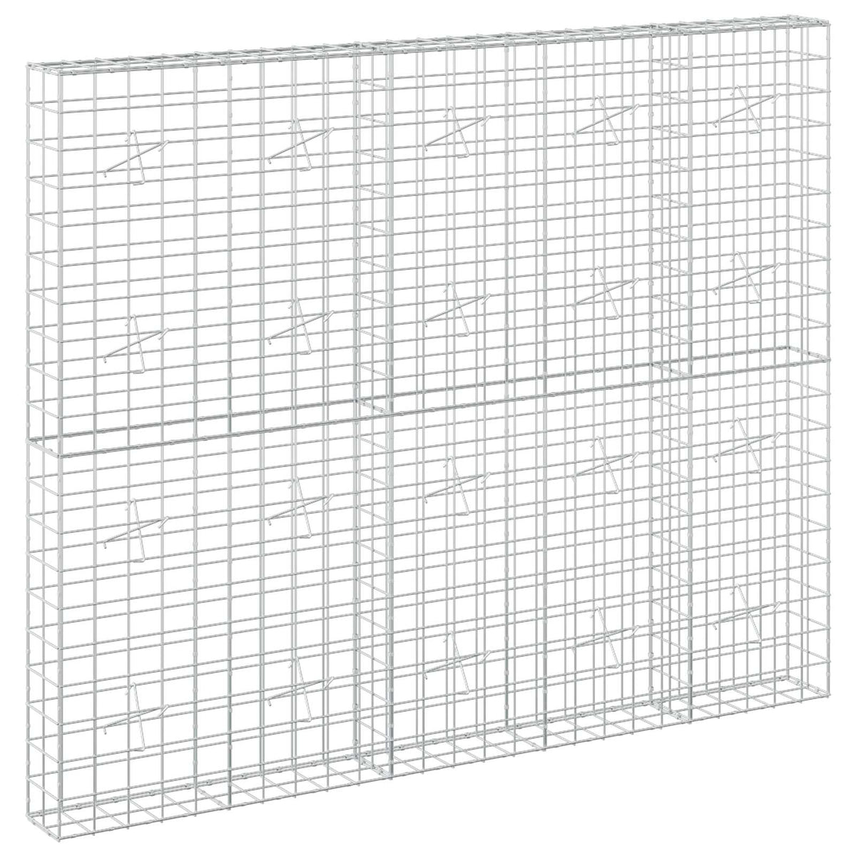 vidaXL Gabion z drutu 3,5 mm i siatką 10x10 cm 250x20x200 cm
