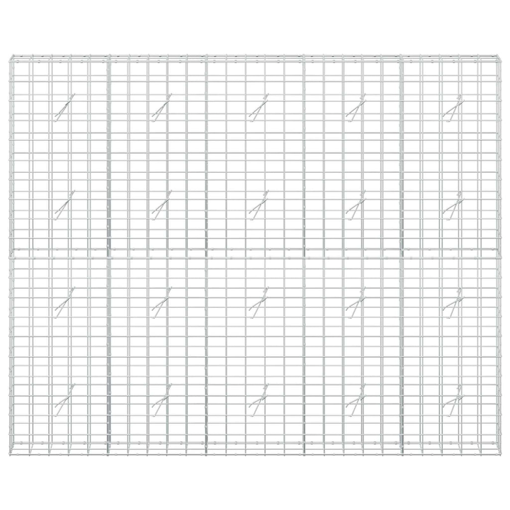 vidaXL Gabion z drutu 3,5 mm i siatką 10x10 cm 250x20x200 cm