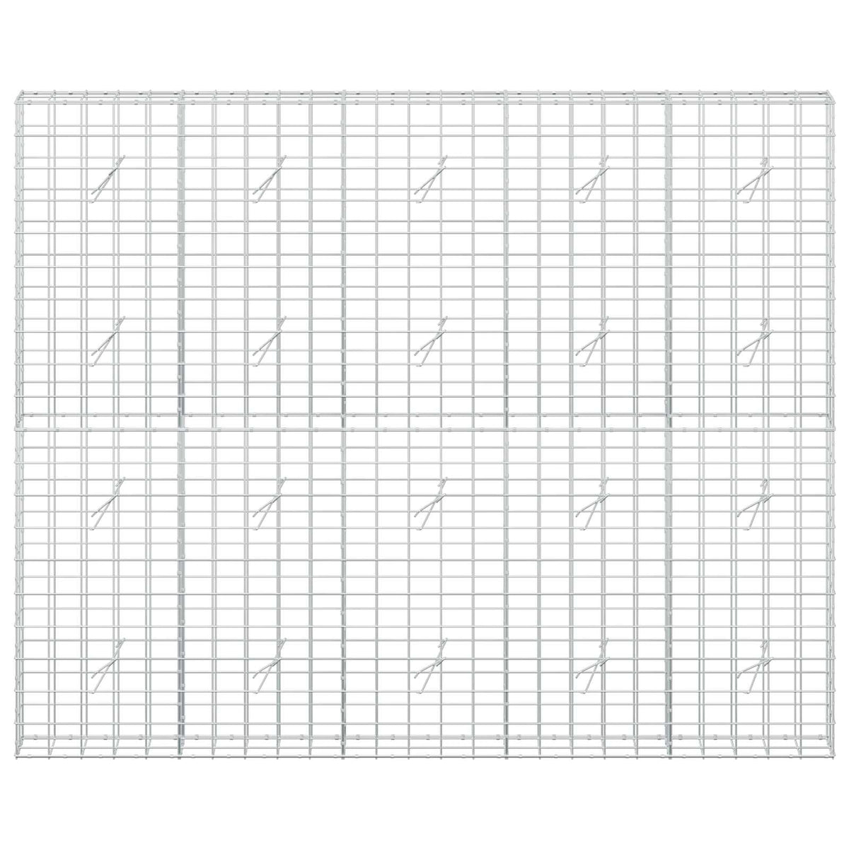 vidaXL Gabion z drutu 3,5 mm i siatką 10x10 cm 250x20x200 cm