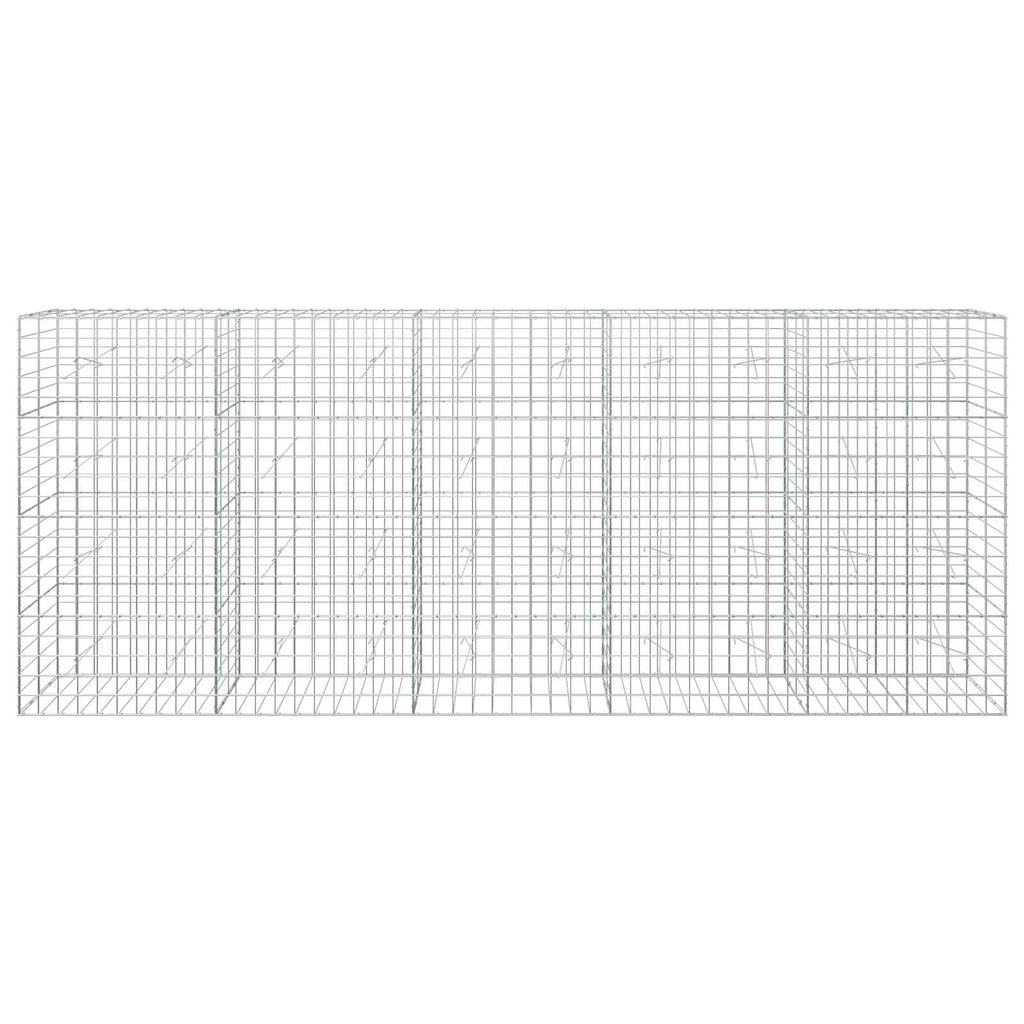 vidaXL Gabion z drutu 3,5 mm i siatką 10x10 cm 500x20x200 cm
