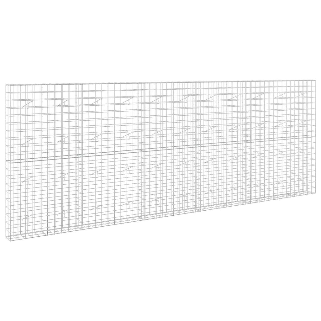 vidaXL Gabion z drutu 3,5 mm i siatką 10x10 cm 550x20x200 cm