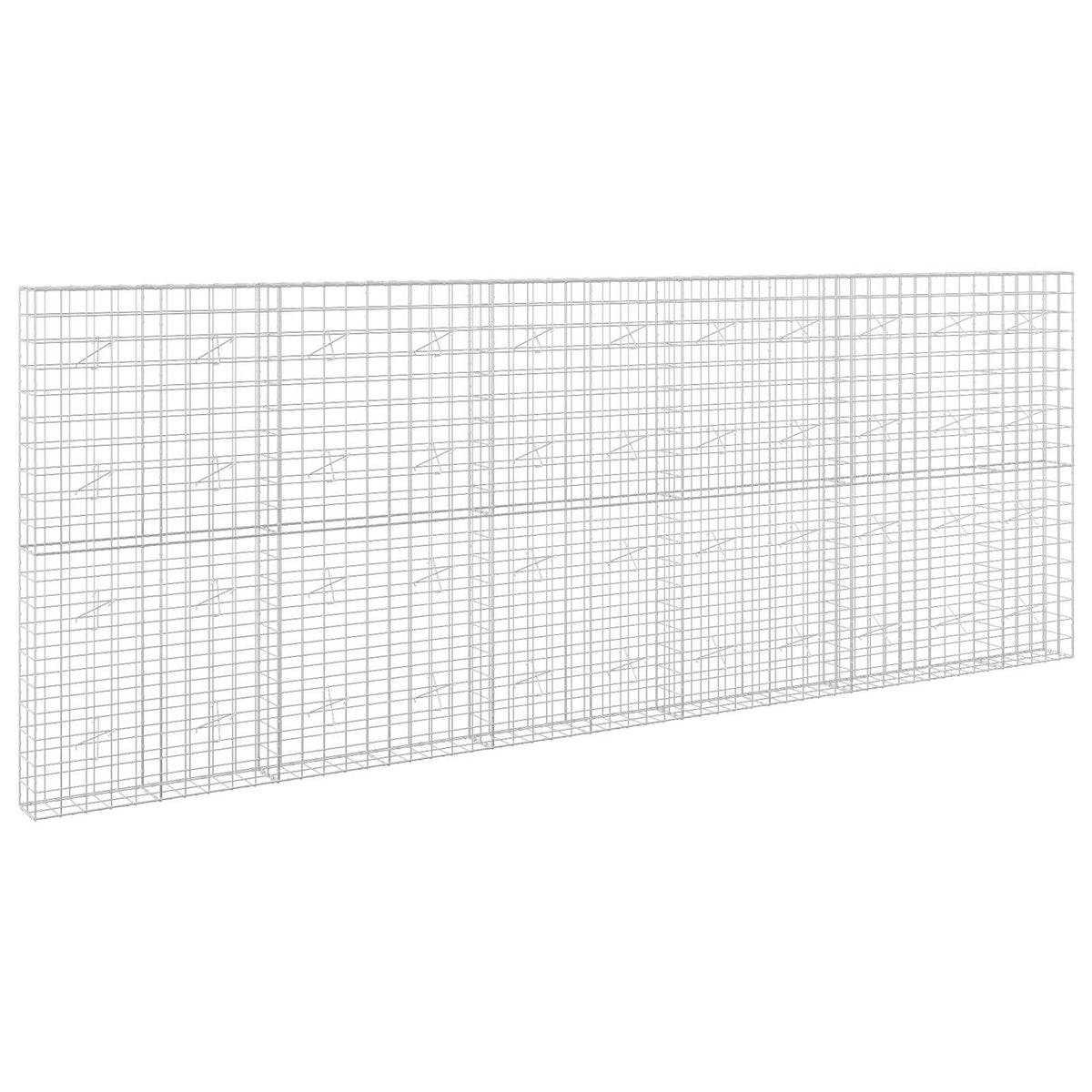 vidaXL Gabion z drutu 3,5 mm i siatką 10x10 cm 550x20x200 cm