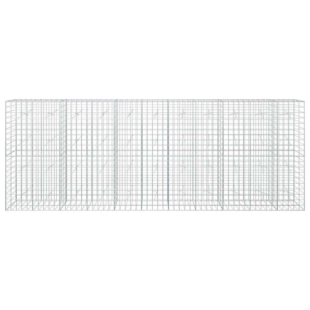 vidaXL Gabion z drutu 3,5 mm i siatką 10x10 cm 550x20x200 cm