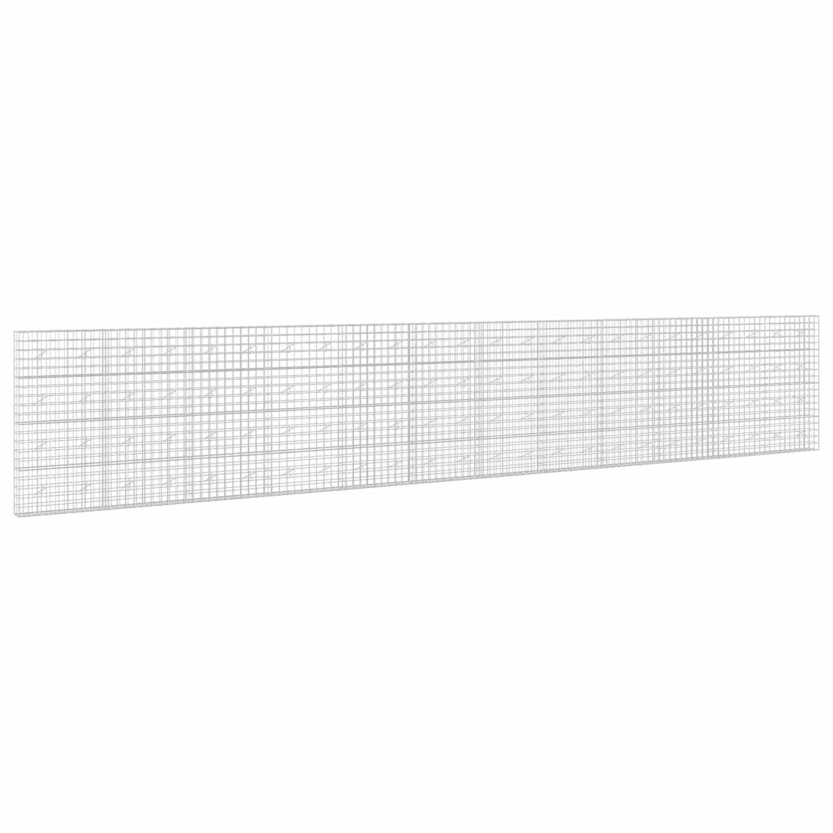 vidaXL Gabion z drutu 3,5 mm i siatką 10x10 cm 1200x20x200 cm