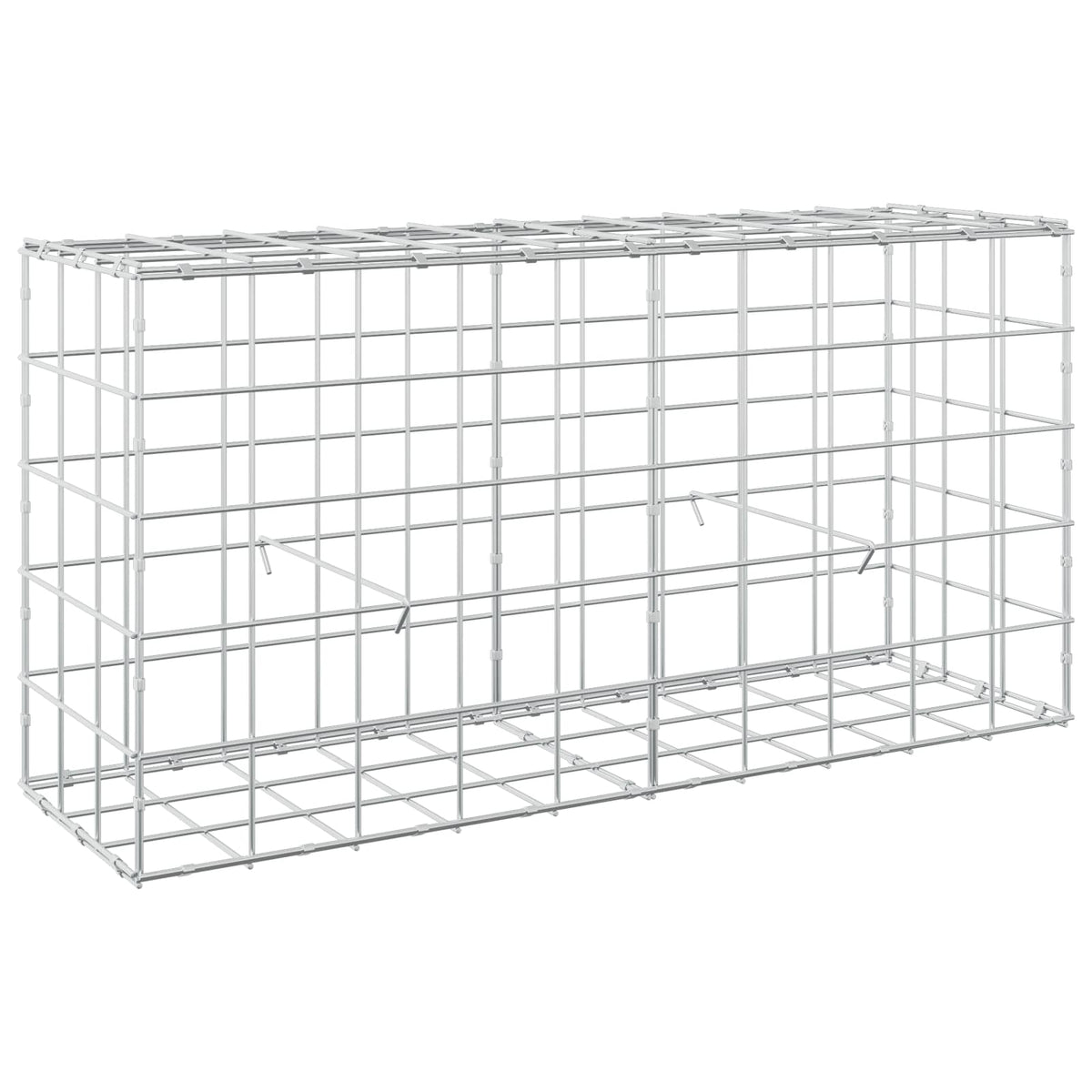 vidaXL Gabion z drutu 3,5 mm i siatką 10x10 cm 100x30x50 cm