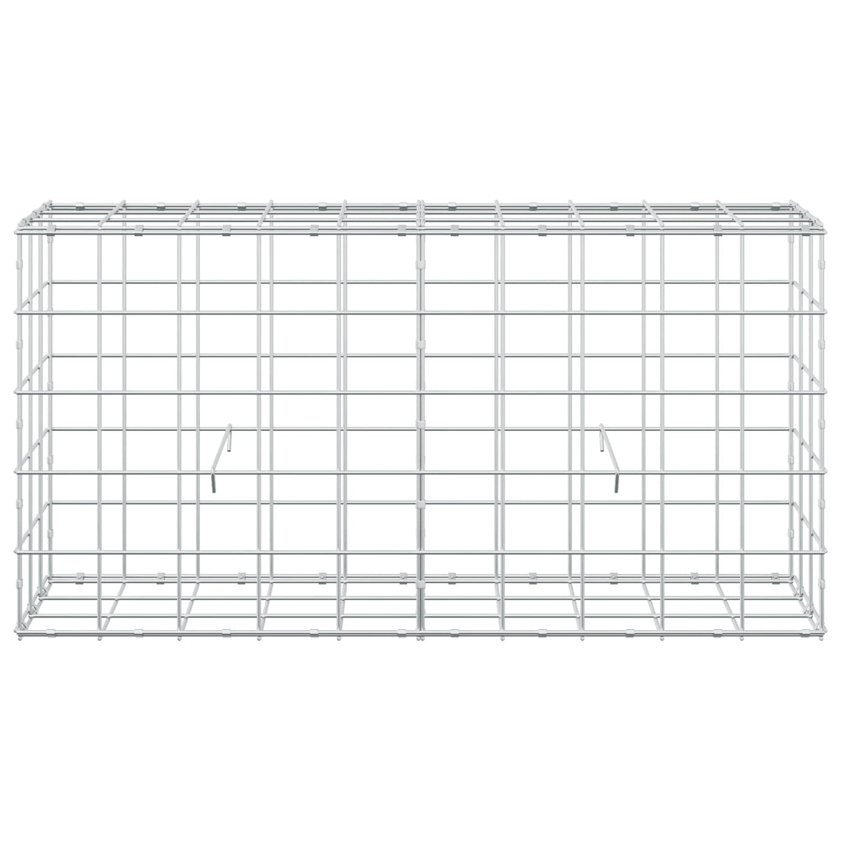 vidaXL Gabion z drutu 3,5 mm i siatką 10x10 cm 100x30x50 cm