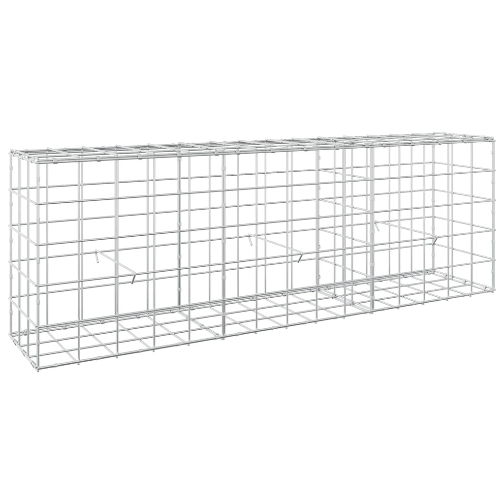 vidaXL Gabion z drutu 3,5 mm i siatką 10x10 cm 150x30x50 cm