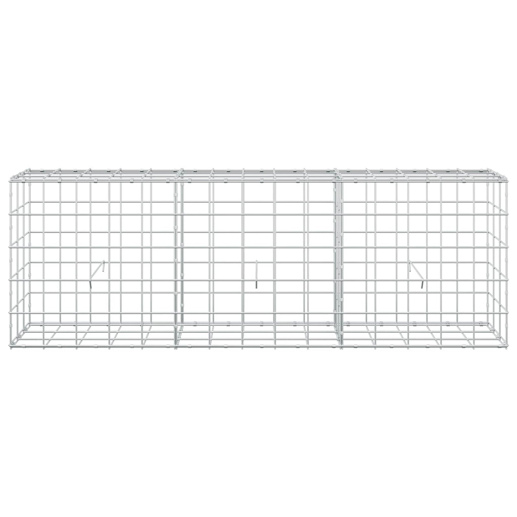 vidaXL Gabion z drutu 3,5 mm i siatką 10x10 cm 150x30x50 cm