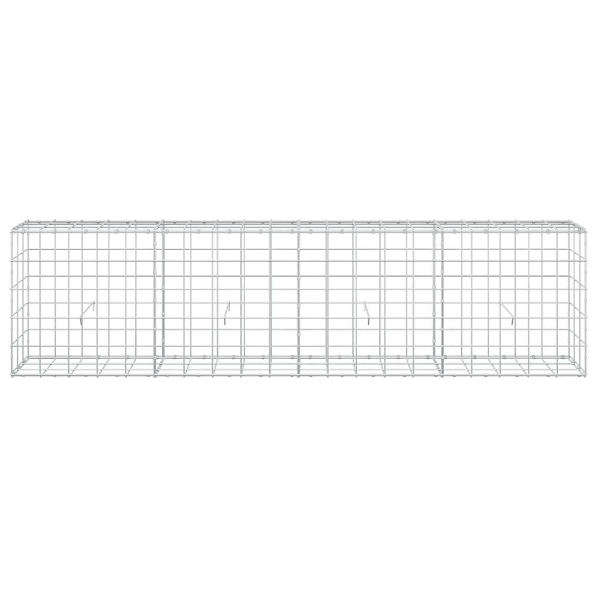 vidaXL Gabion z drutu 3,5 mm i siatką 10x10 cm 200x30x50 cm