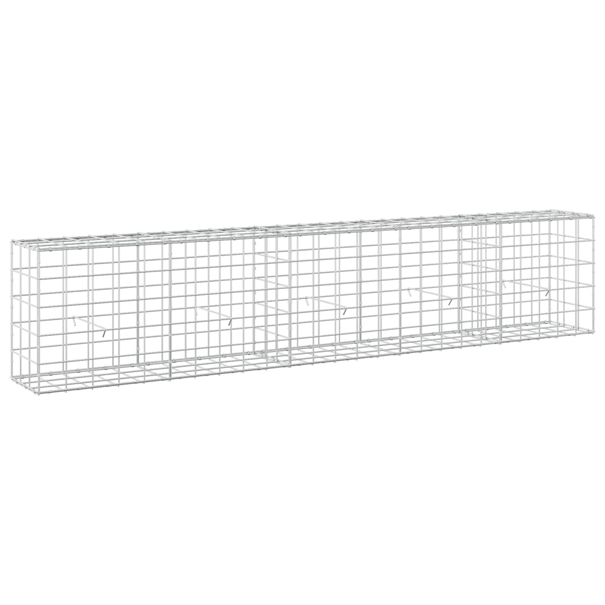 vidaXL Gabion z drutu 3,5 mm i siatką 10x10 cm 250x30x50 cm