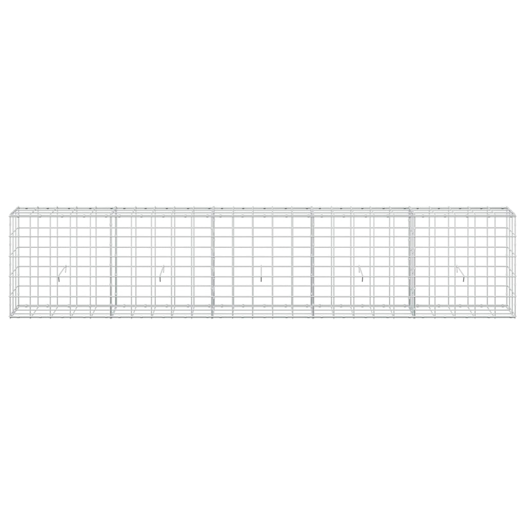 vidaXL Gabion z drutu 3,5 mm i siatką 10x10 cm 250x30x50 cm