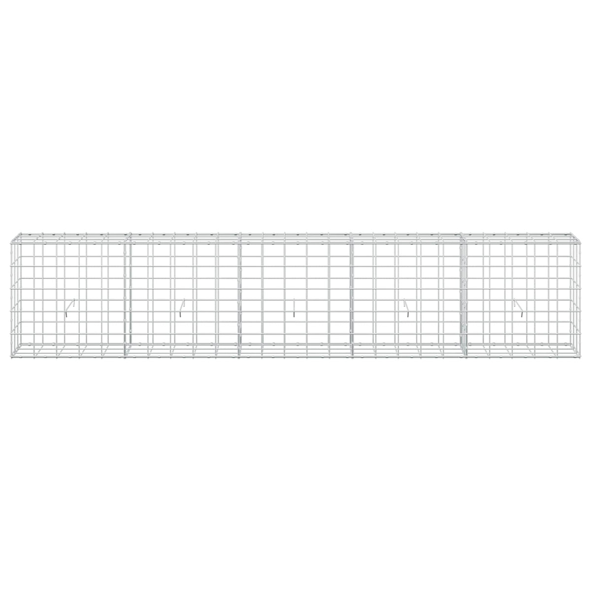 vidaXL Gabion z drutu 3,5 mm i siatką 10x10 cm 250x30x50 cm