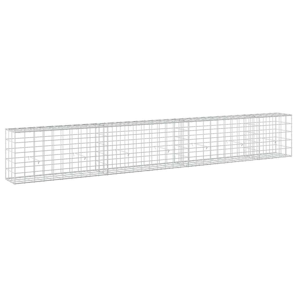 vidaXL Gabion z drutu 3,5 mm i siatką 10x10 cm 350x30x50 cm