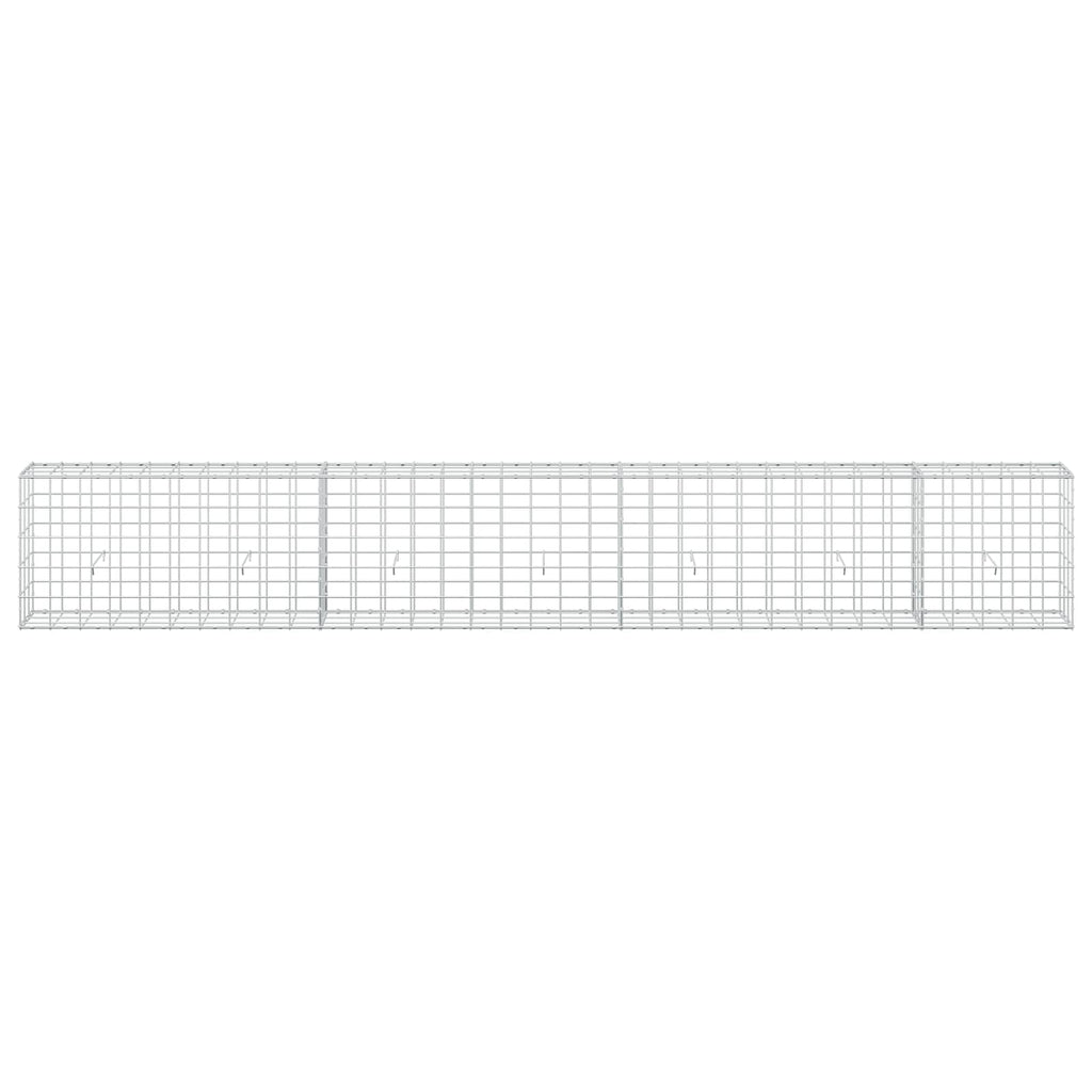 vidaXL Gabion z drutu 3,5 mm i siatką 10x10 cm 350x30x50 cm