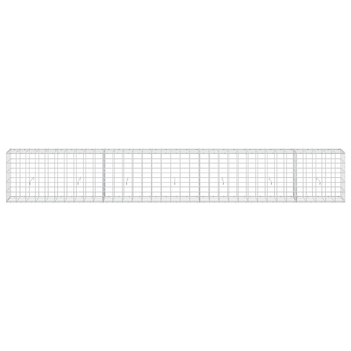 vidaXL Gabion z drutu 3,5 mm i siatką 10x10 cm 350x30x50 cm