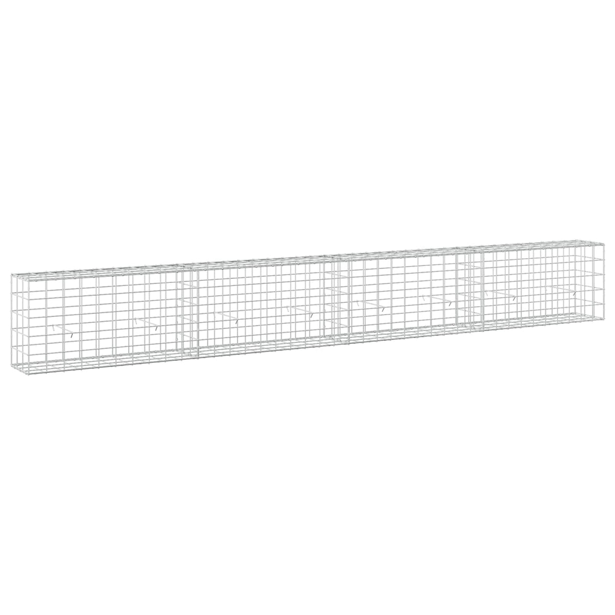 vidaXL Gabion z drutu 3,5 mm i siatką 10x10 cm 400x30x50 cm