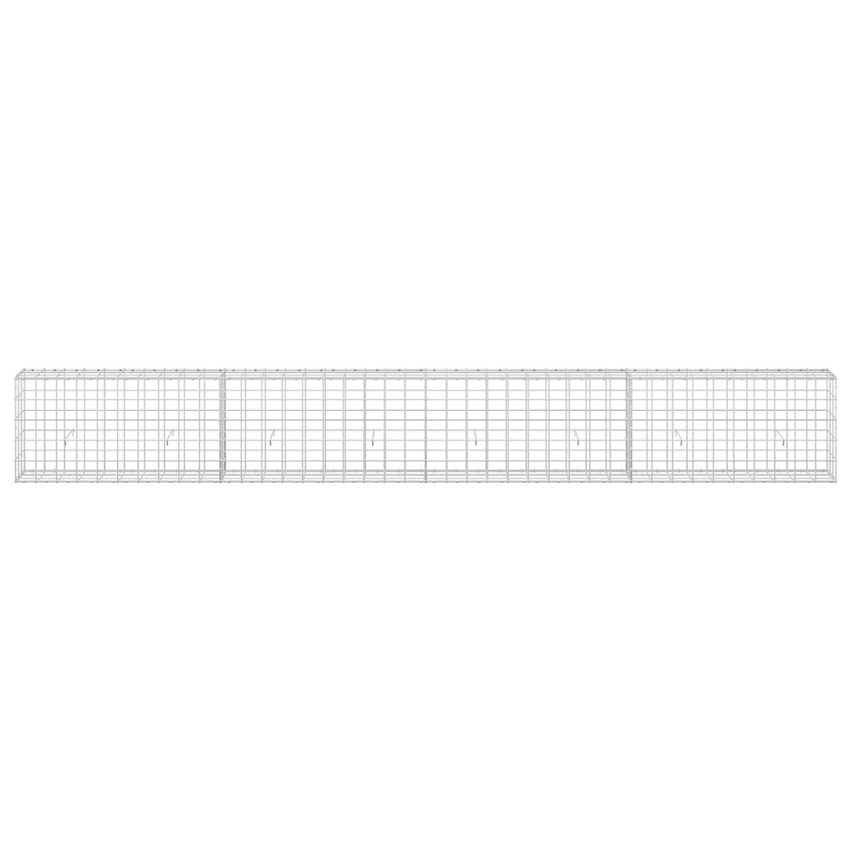 vidaXL Gabion z drutu 3,5 mm i siatką 10x10 cm 400x30x50 cm