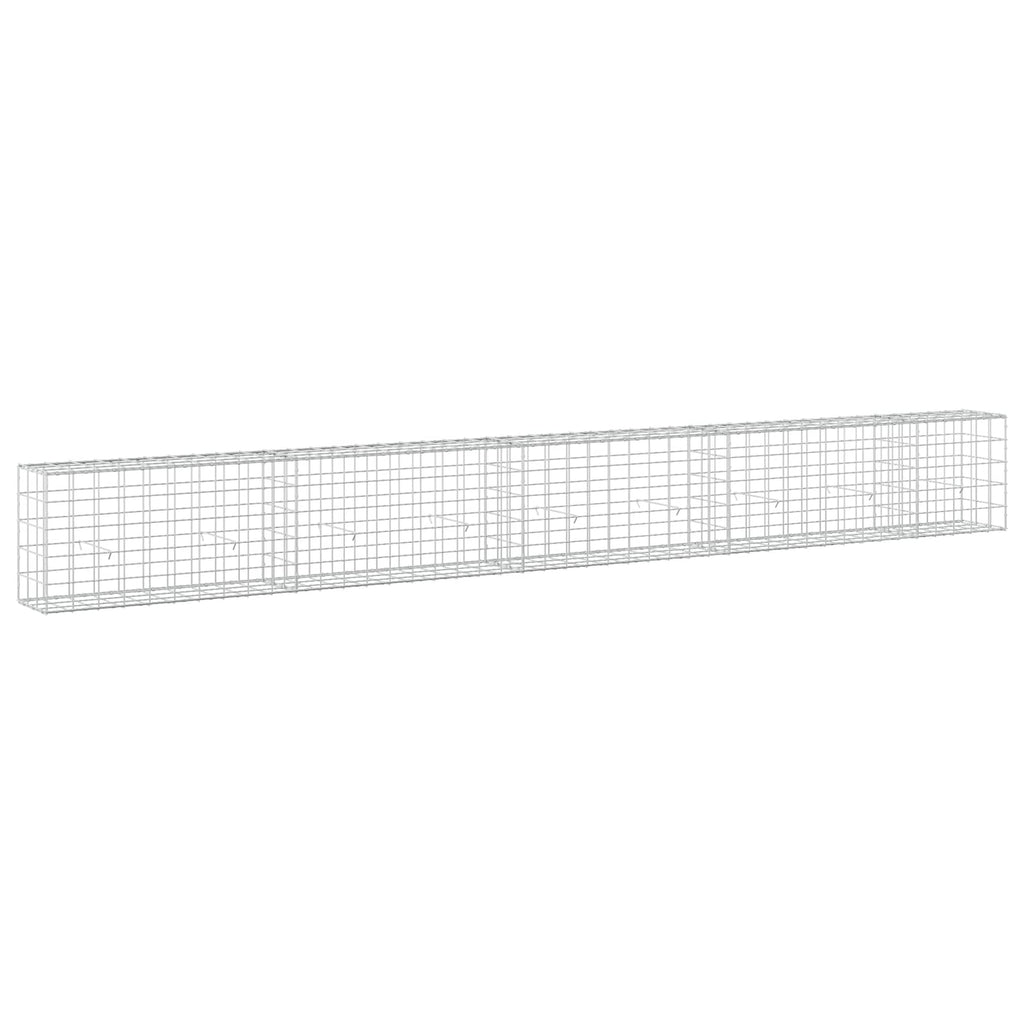 vidaXL Gabion z drutu 3,5 mm i siatką 10x10 cm 450x30x50 cm