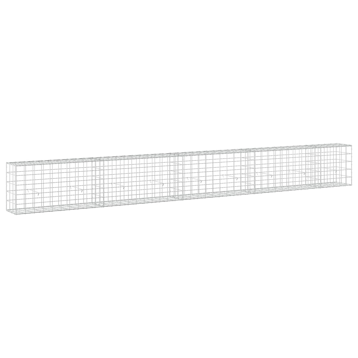 vidaXL Gabion z drutu 3,5 mm i siatką 10x10 cm 450x30x50 cm
