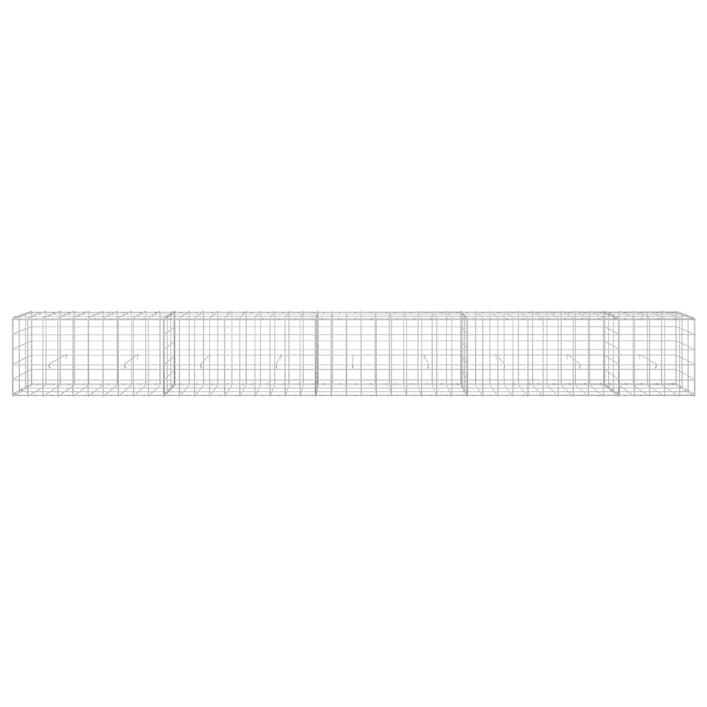 vidaXL Gabion z drutu 3,5 mm i siatką 10x10 cm 450x30x50 cm
