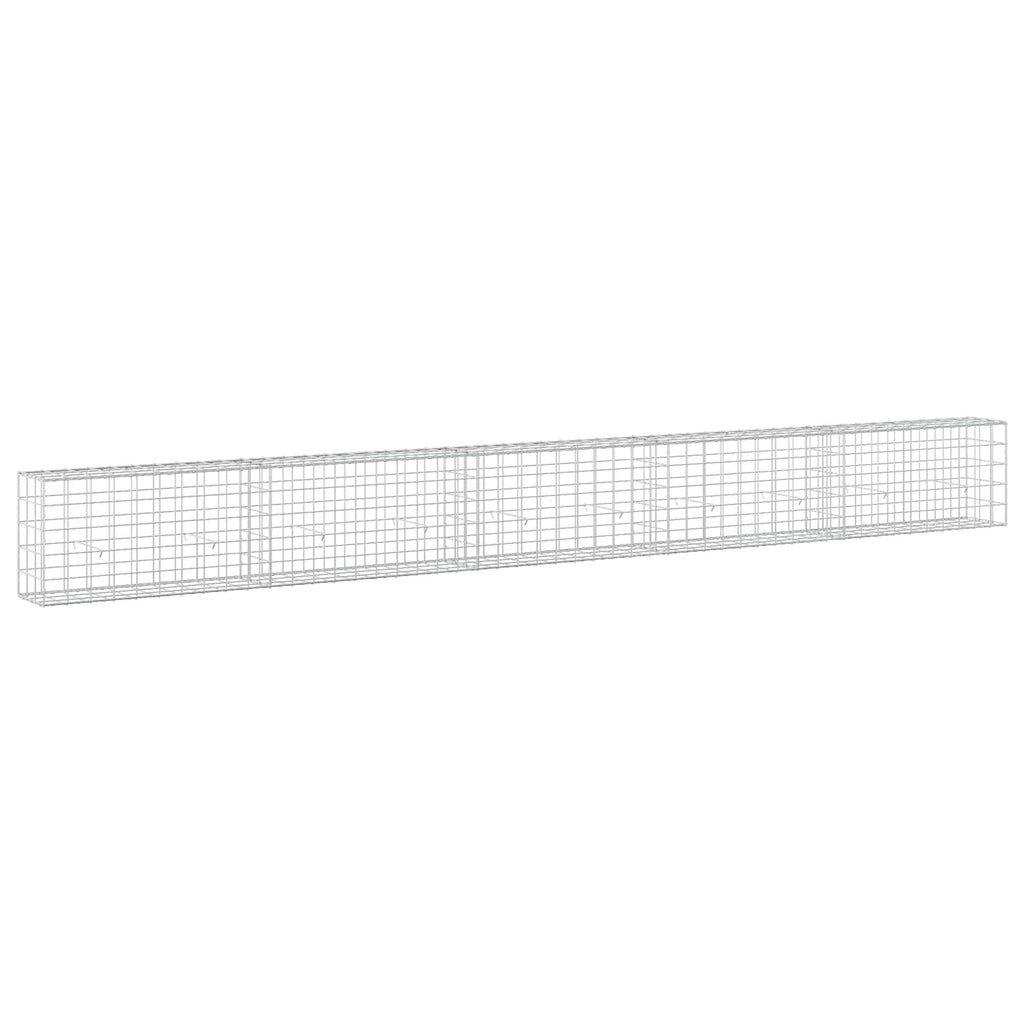 vidaXL Gabion z drutu 3,5 mm i siatką 10x10 cm 500x30x50 cm