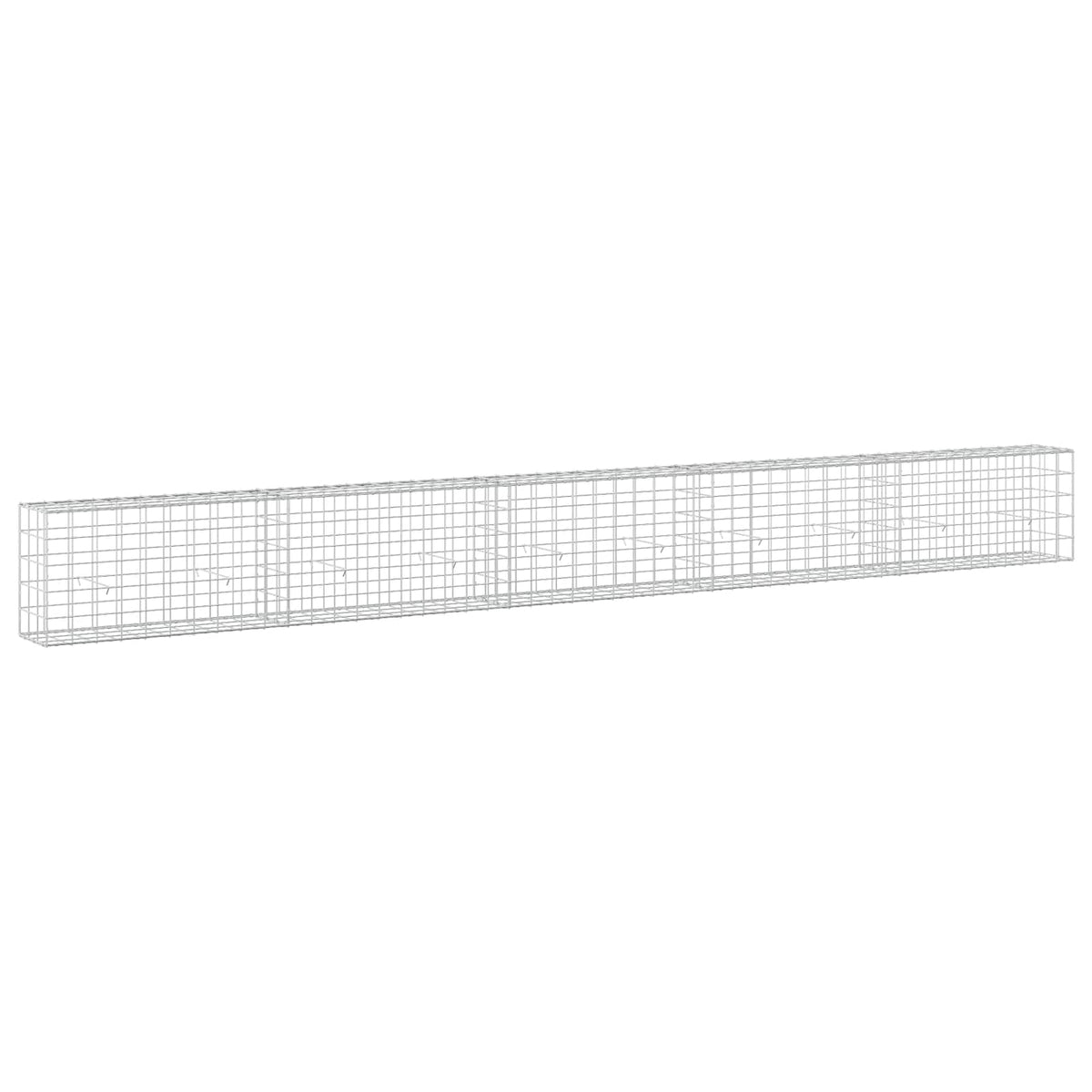 vidaXL Gabion z drutu 3,5 mm i siatką 10x10 cm 500x30x50 cm
