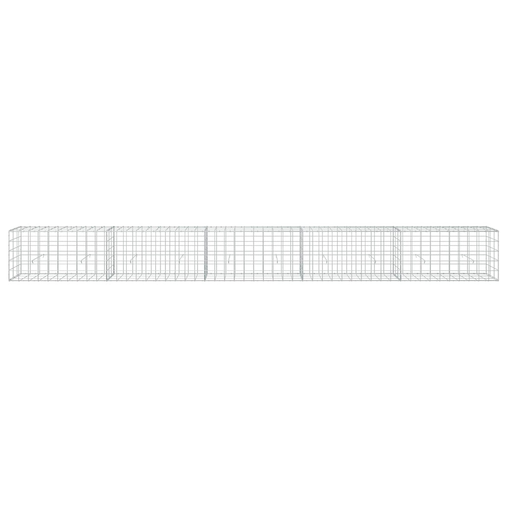 vidaXL Gabion z drutu 3,5 mm i siatką 10x10 cm 500x30x50 cm