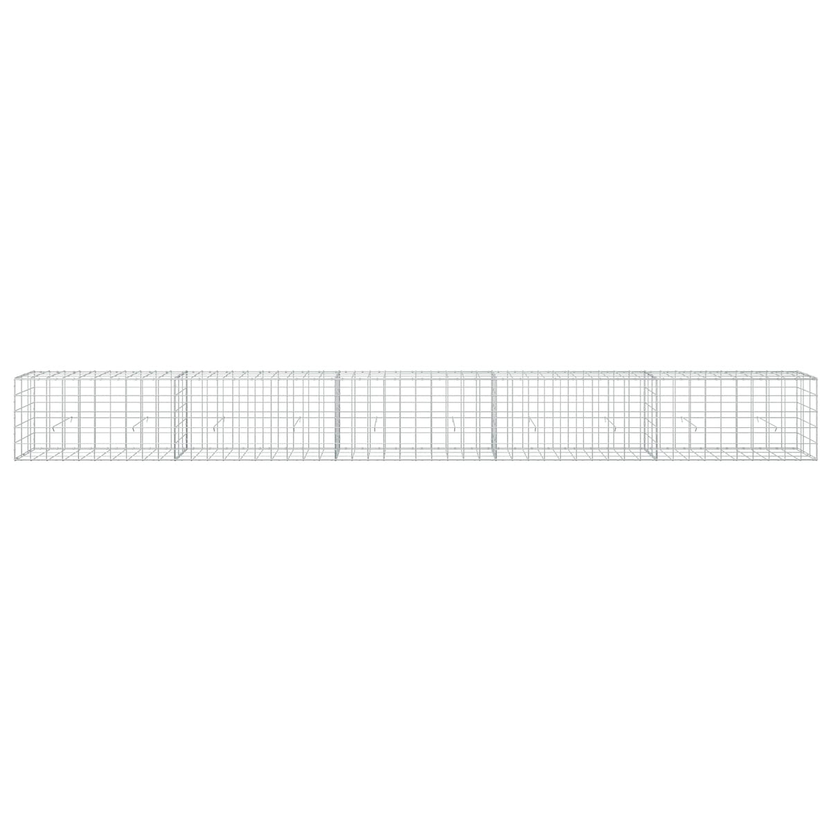 vidaXL Gabion z drutu 3,5 mm i siatką 10x10 cm 500x30x50 cm