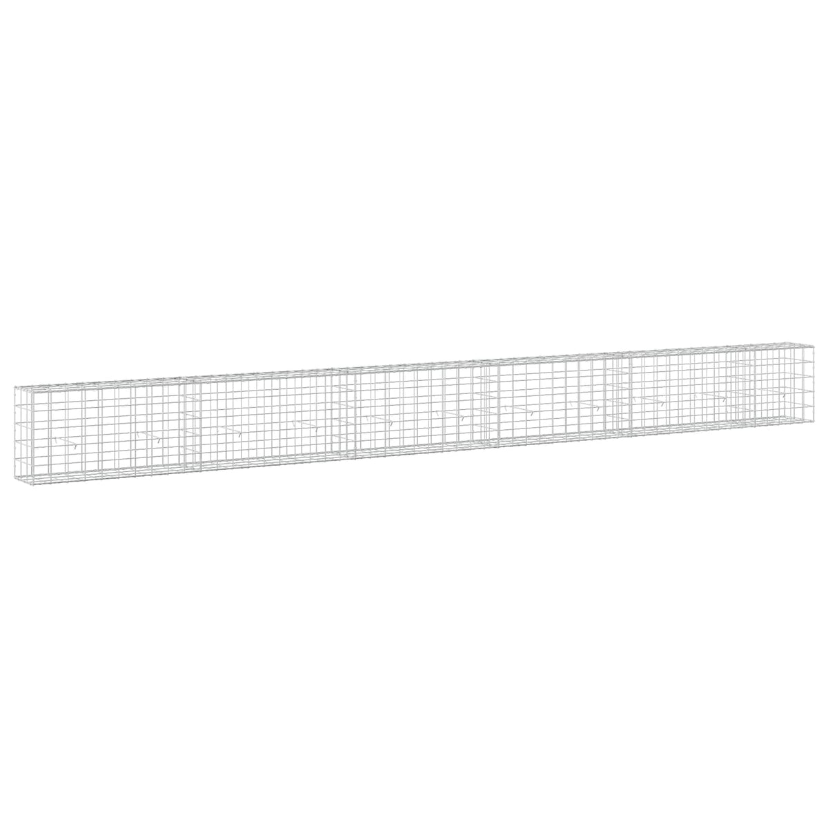 vidaXL Gabion z drutu 3,5 mm i siatką 10x10 cm 550x30x50 cm