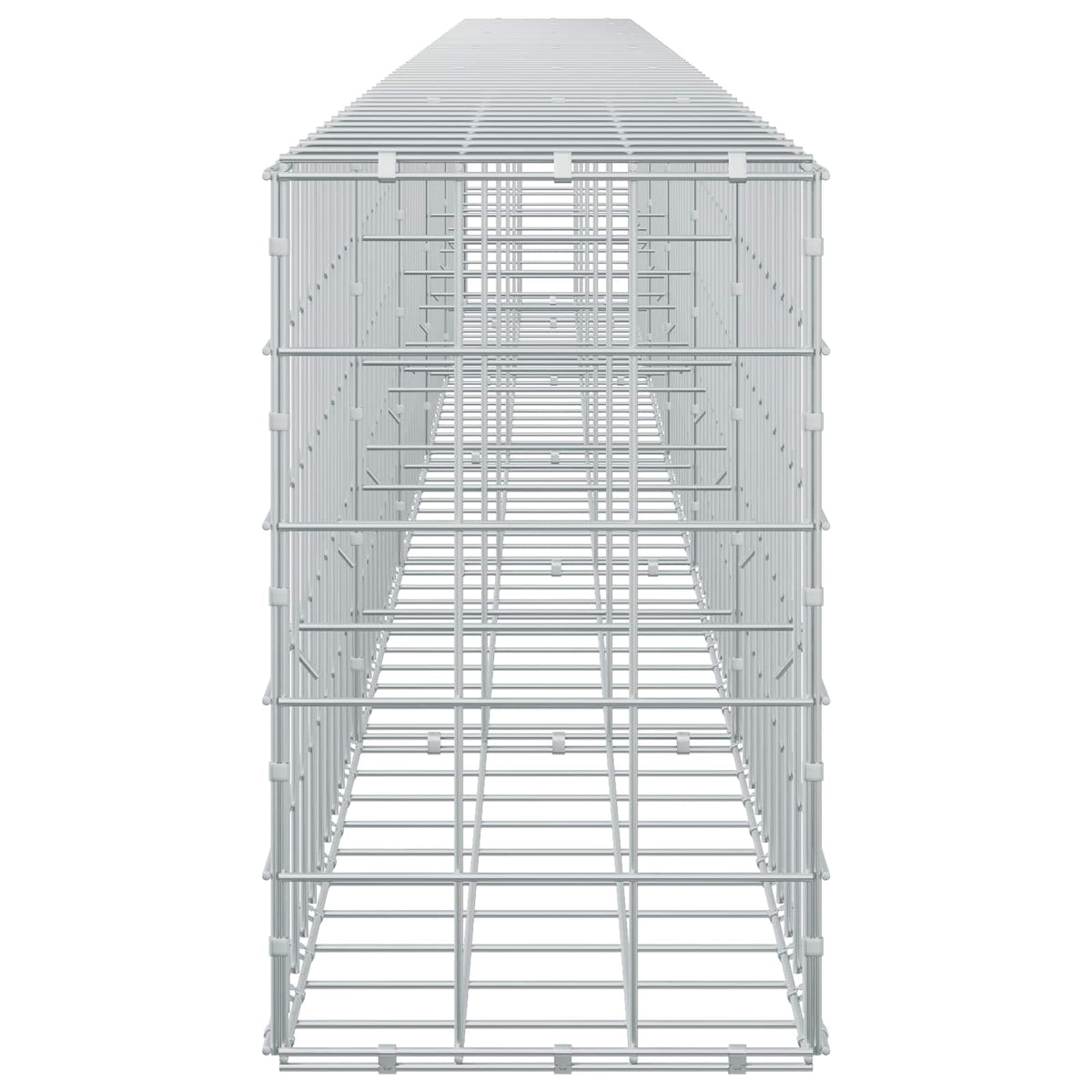 vidaXL Gabion z drutu 3,5 mm i siatką 10x10 cm 550x30x50 cm